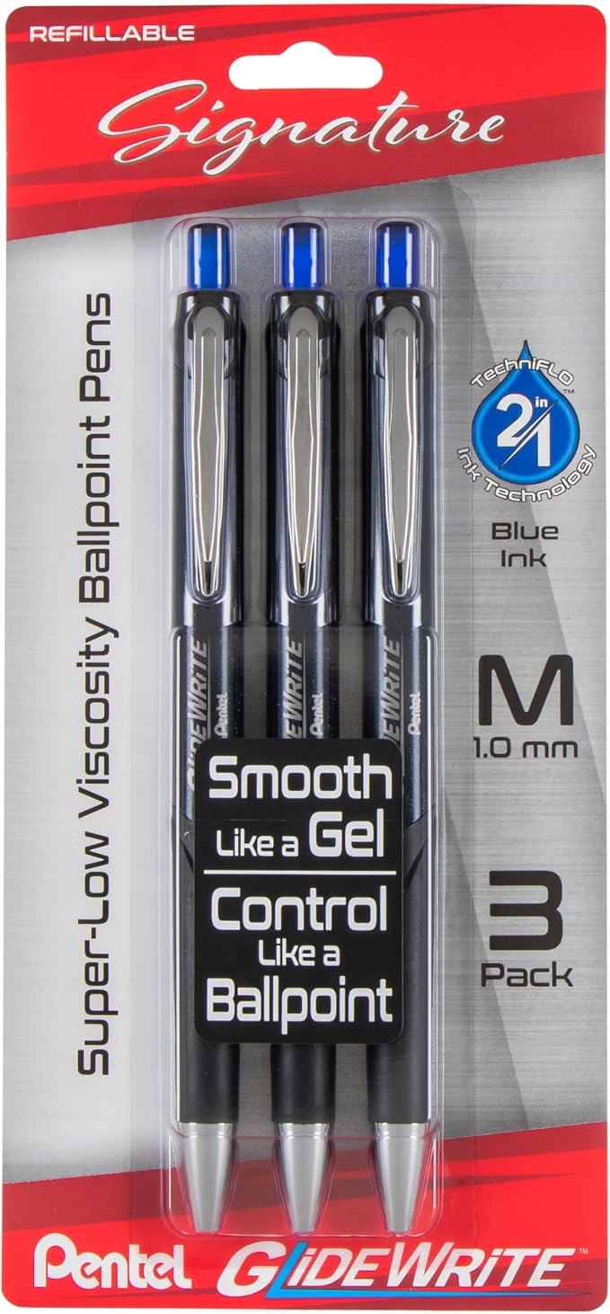 Pentel Glidewrite Signature Ballpoint Pen by PentelofAmerica