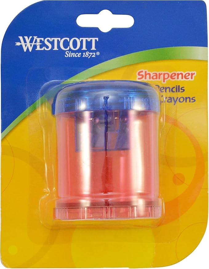 Westcott Plastic Manual Pencil and Crayon Sharpener - Image 7