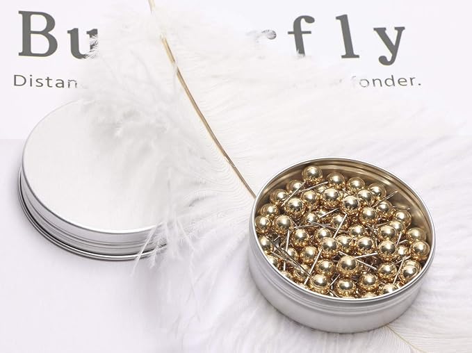 Tupalizy 100PCS 1/4 Inch Small Round Head Map Tacks Pins - Image 7