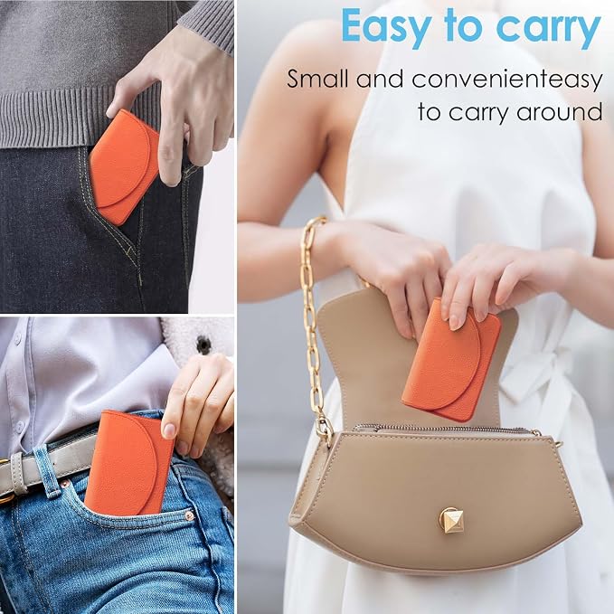 Business Card Holder，PU Leather Business Card Case Color Printing Pattern Card - Image 5