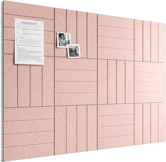 Bumusty Large Cork Board Alternative-48 x 36" Felt Bulletin Board Tiles by BUMUSTY