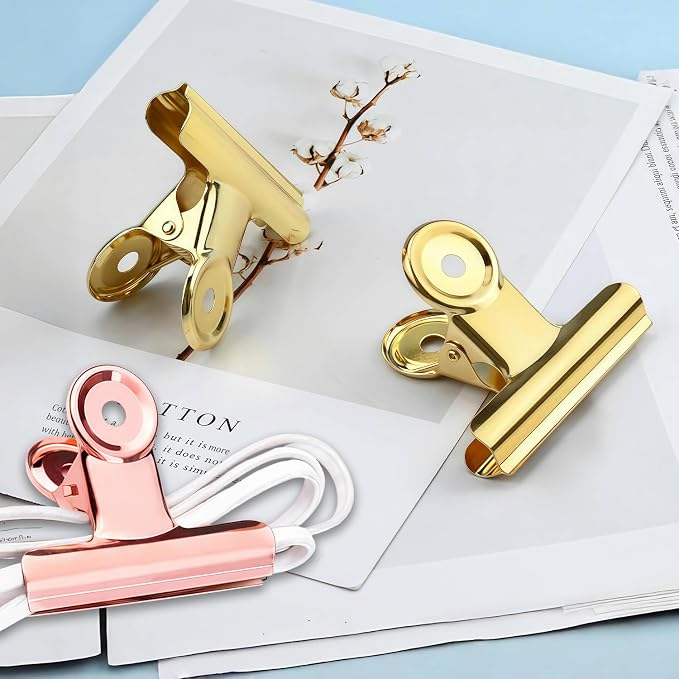 120 PCS Metal Hinge Clips Colored Spring Clip, Large Bulldog Clips 3.5+3+2+1.5 - Image 3