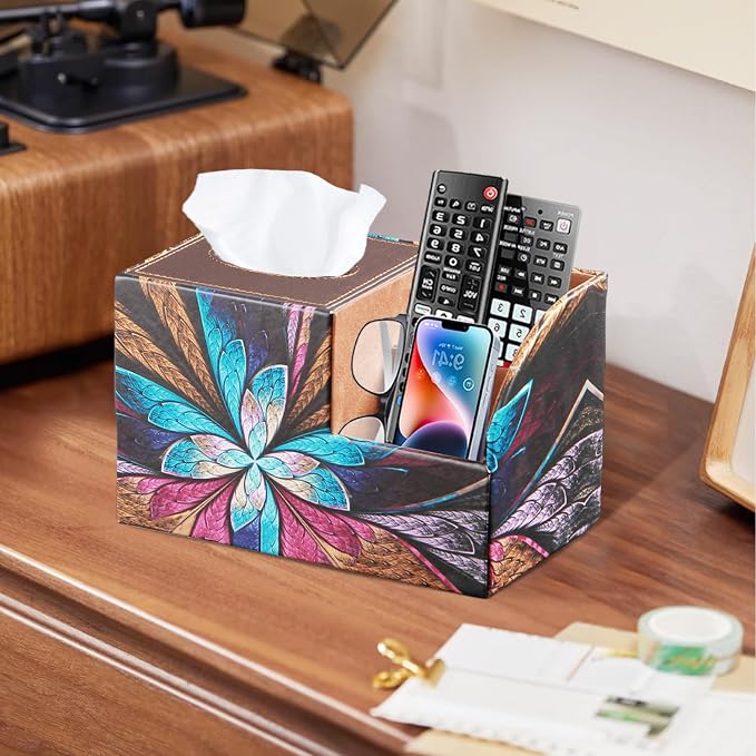 BLIENCE PU Leather Square Tissue Box Cover - Image 7