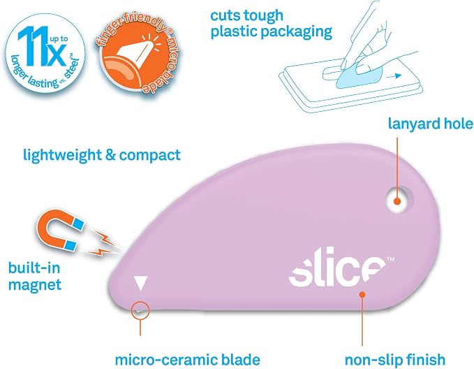 Slice Micro Safety Cutter | Safe Ceramic Box Cutter Lasting 11x Longer than - Image 4