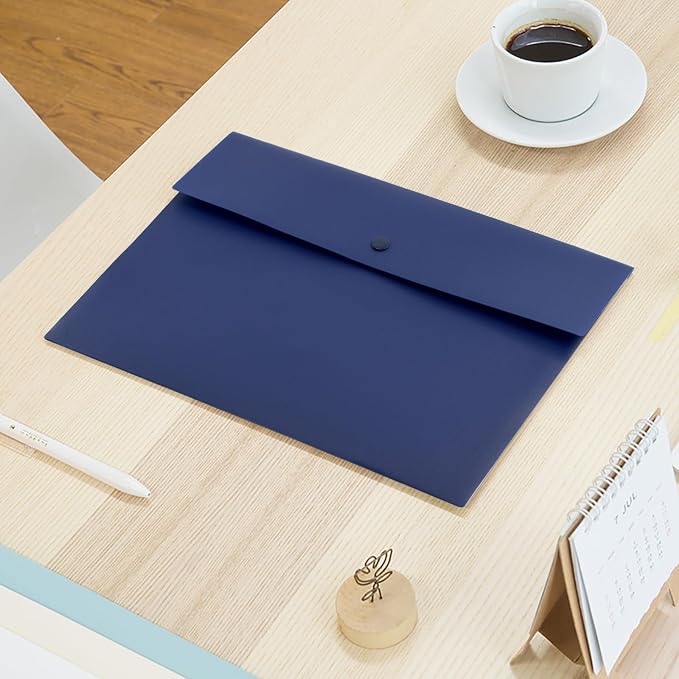 VANRA Poly File Folder Pockets File Jacket Plastic Envelope Flat Document - Image 4