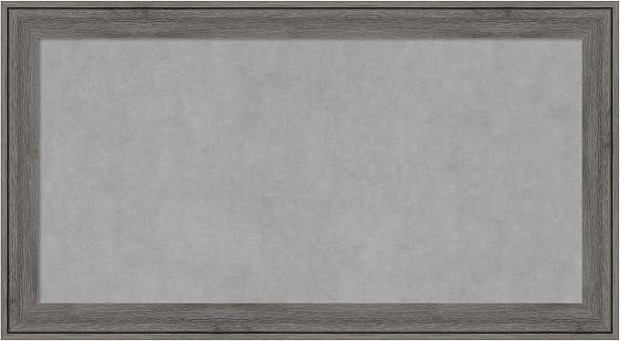 Amanti Art Grey Framed Magnetic Board 15x27 Small Vision Board by AmantiArt