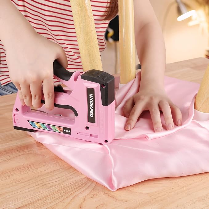 WORKPRO Staple Gun, 6-in-1 Manual Brad Nailer - Image 8