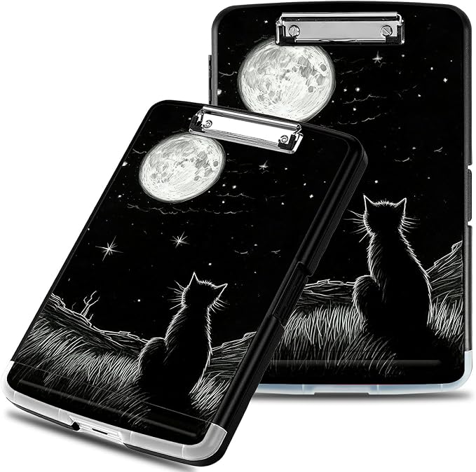 Clipboard with Storage, Plastic Clipboards with Pen Holder, High Capacity by SROJDHFJB