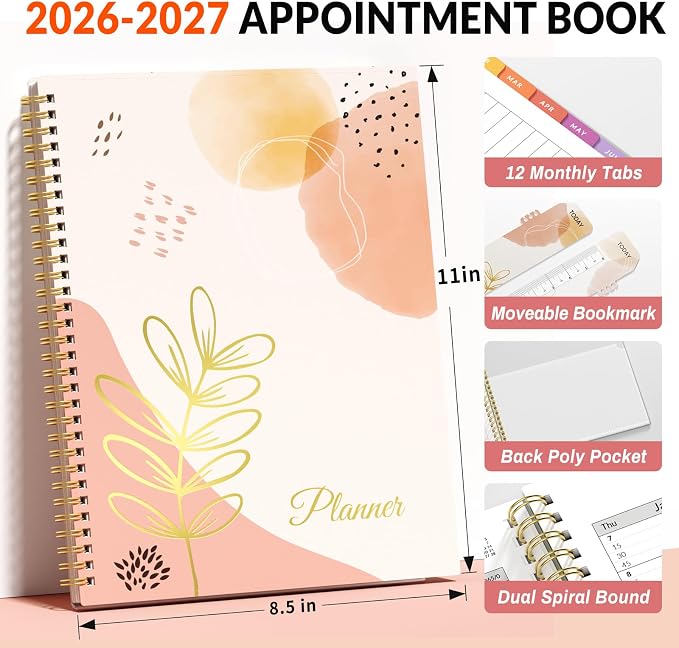 SUNEE 2026-2027 Appointment Book, Quarter-Hourly, Weekly & Monthly - Image 4