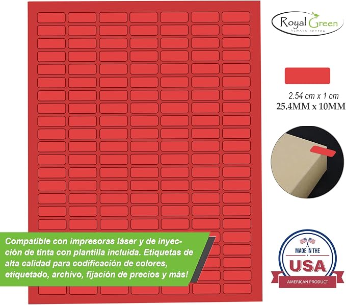 Small White Rectangular Labels + Color Printable Labels - Image 3