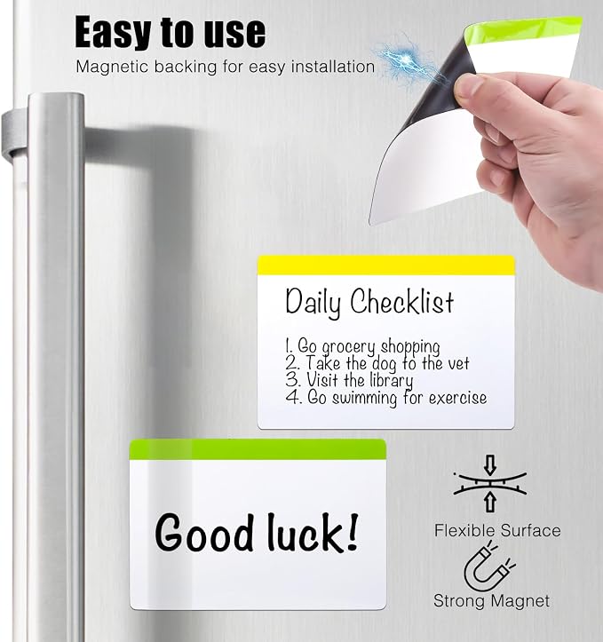 15-Pack 4"x6" Magnetic Dry Erase Labels - Image 4