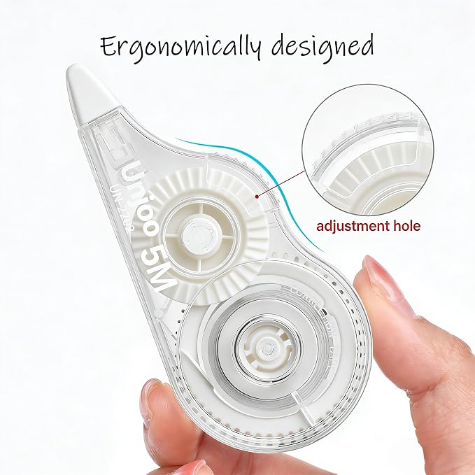 Unjoo White Correction Tape, For school, Office | Easy To Use Applicator for - Image 4