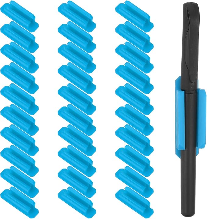PATIKIL Pen Holder for Desk, 30 Pack Adhesive Pencil Holders Silicone Pencil by PATIKIL
