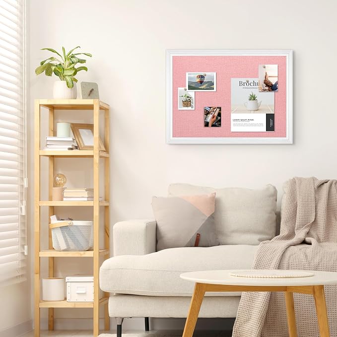 Large Wood Framed Cork Board - Image 6