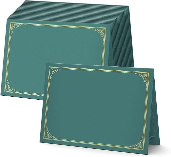 BELLE KR® Green Certificate Holders 8.5 x 11, Documents and Diplomas by BELLEKR
