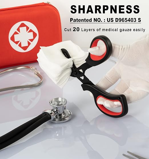 MEUUT 2 Pack Trauma Shears Patented Bandage Scissors - Image 2