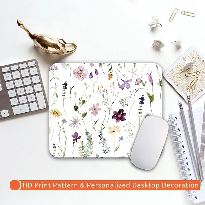 Square Mouse Pad Beautiful Flowers Plants, Personalized Premium-Textured Custom - Image 6