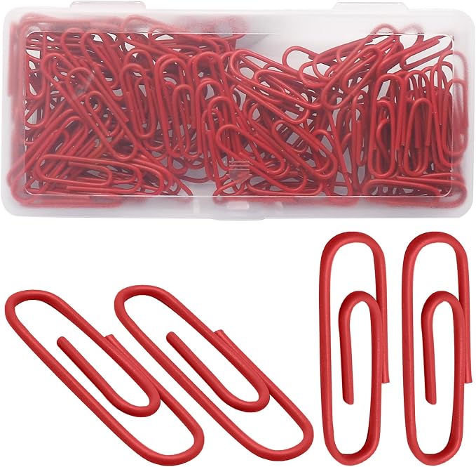 Luomorgo 120 Pcs Red Paper Clips - Image 5