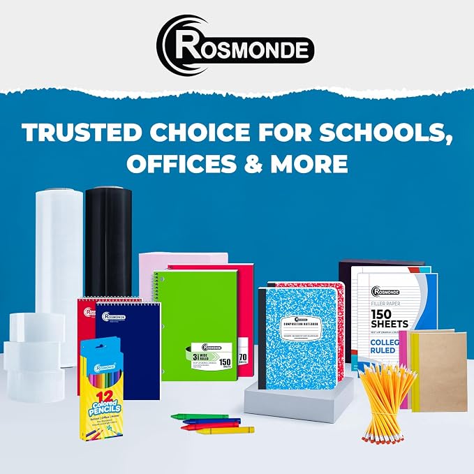 Rosmonde 12 Pack Bulk Composition Notebook Wide Ruled, 200 Pages, 9-3/4 x 7-1/2" - Image 8