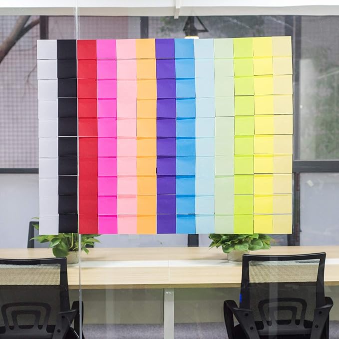 2400 Sheets Sticky Notes 3x3 Inches, 24 Pack ZCZN 6 Bright Color Self-Stick Note Pads, Colorful Sticky Notes Bulk, Easy to Post for Home, Office, School - 100 Sheets/Pad-DeskLoop Office