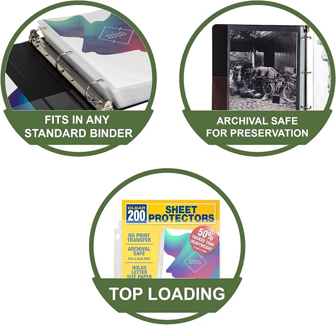 Samsill Sheet Protectors, 8.5x11 Inch Page Protectors - Image 2