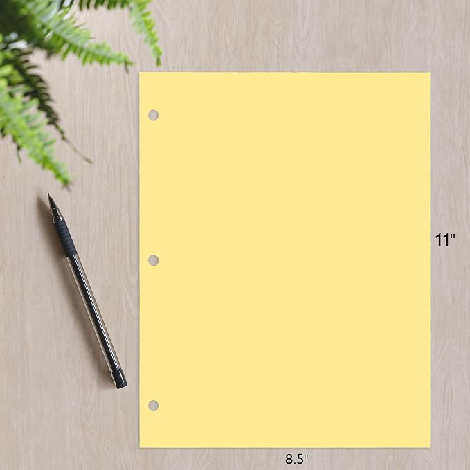 Copy And Printing Color Paper, 20 Lb. 3 Hole Punch 500 Sheets Per Ream. - Image 3