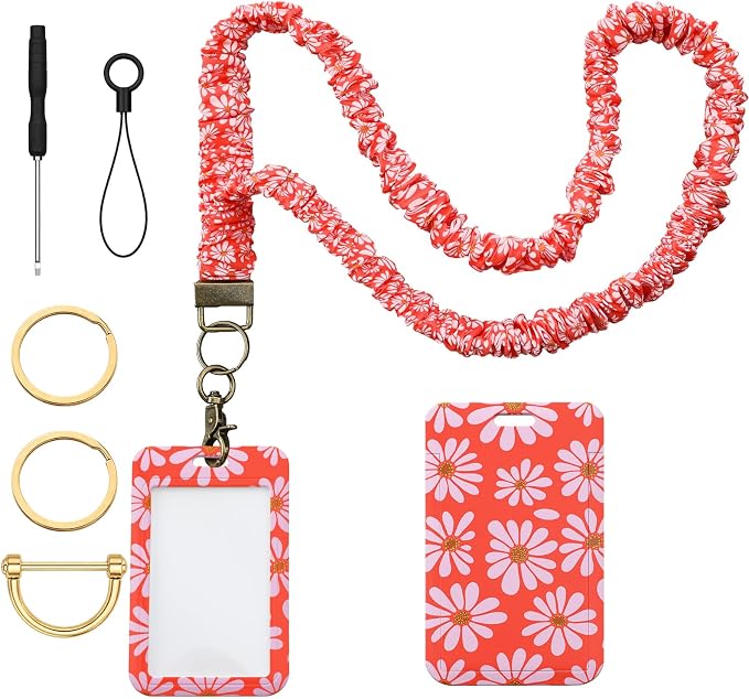 Gilprop 1 Pcs Scrunchie Teacher Lanyards by Gilprop