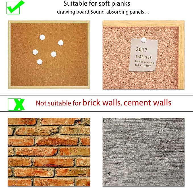 100PCS Push Pins Wall Tacks Plastic Round Head Thumbtack - Image 6