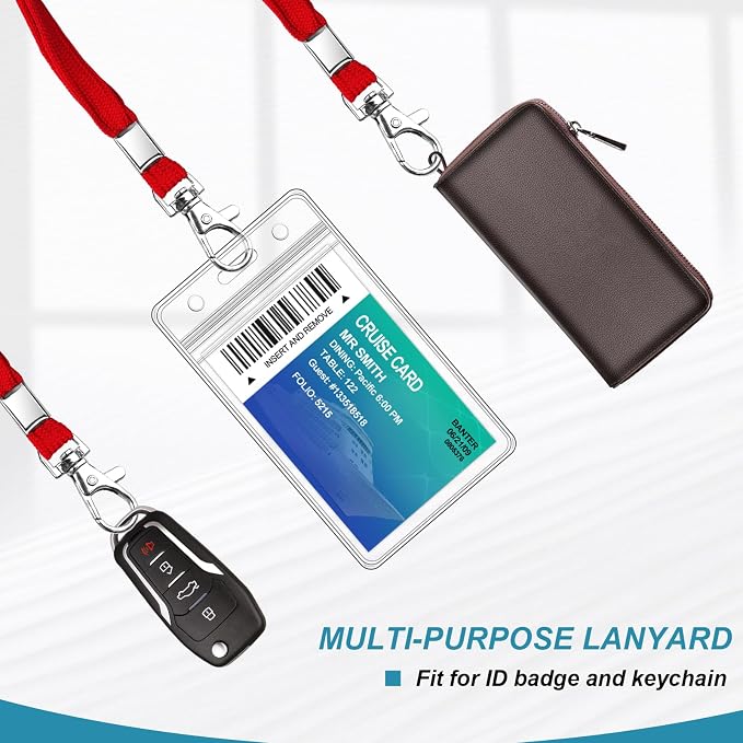 3 Pack Clear ID Badge Holder - Image 4