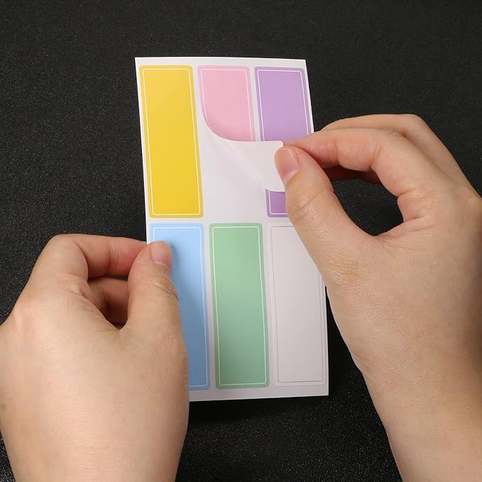Assorted Colors Waterproof Removable Labels - Image 8