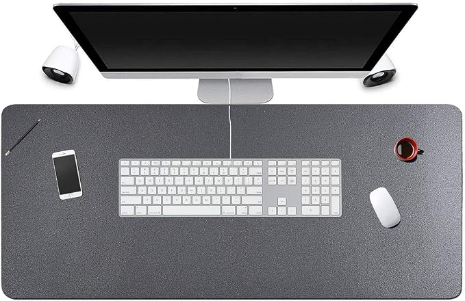 Desk Pad for Office Home 31" x 13", PU Leather Waterproof Large Desk Writing by Piboshi
