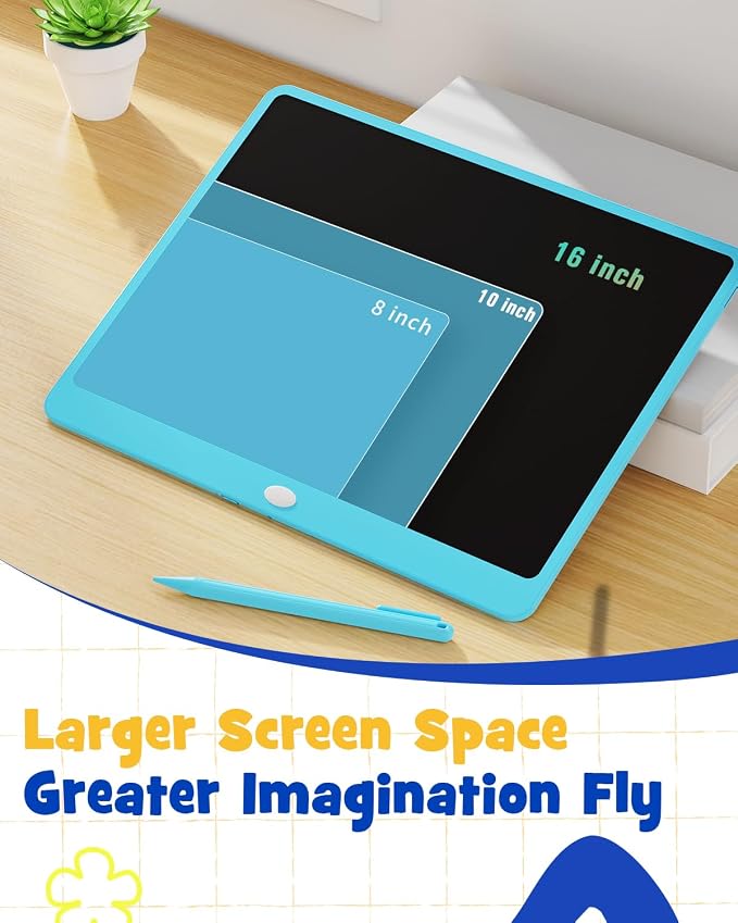 TEKFUN 16" LCD Writing Tablet for Kids & Family, Large Reusable Writing Pad for - Image 3