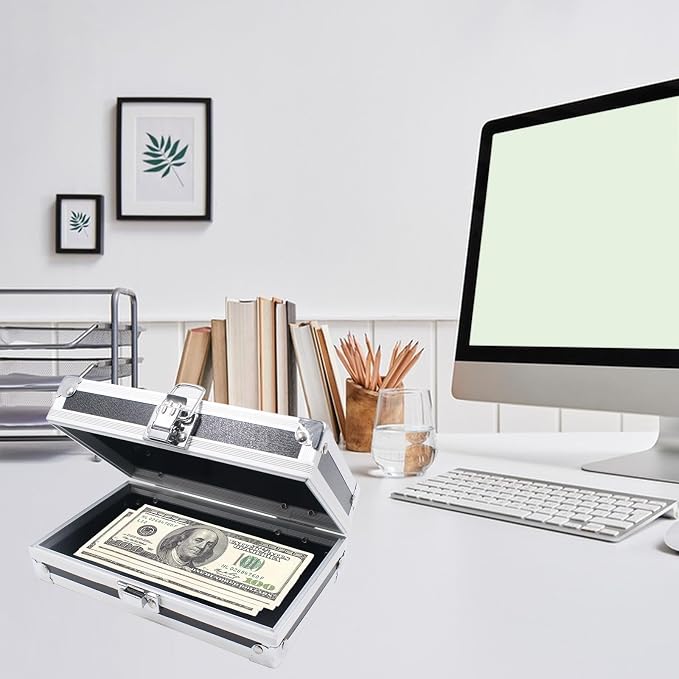 Money Holder Cash Organizer, Mini Alloy Money Box - Image 5