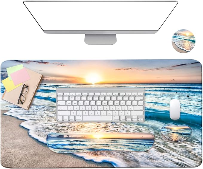 4-in-1 Large Gaming Mouse Pad, Keyboard Wrist Rest Pad & Wrist Support Mousepad - Image 5