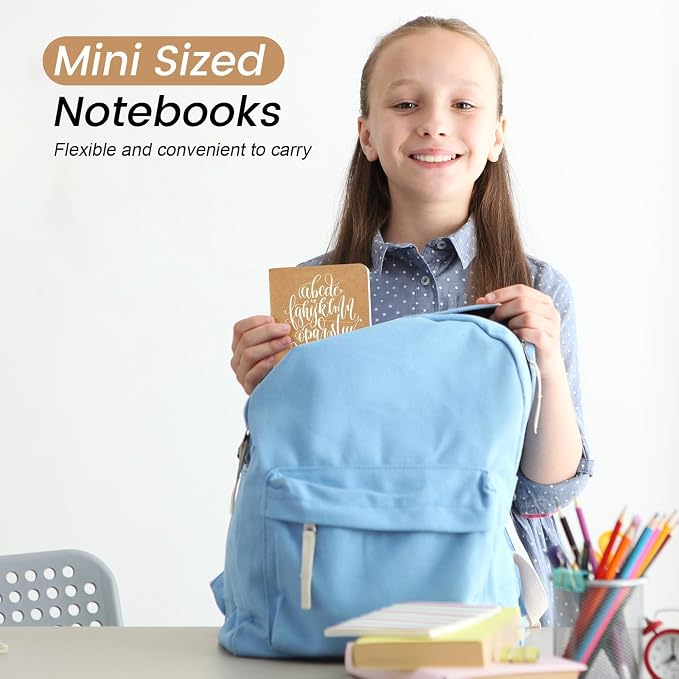 Oucaru 32PCS Mini Notebooks Bulk, 3.5" x 5.5", 60 Pages Blank Paper Small - Image 5