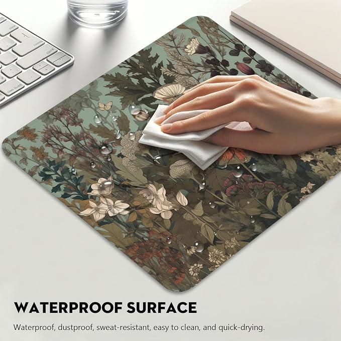 Botanical Elegance Wildflower Mouse Pad - Image 4