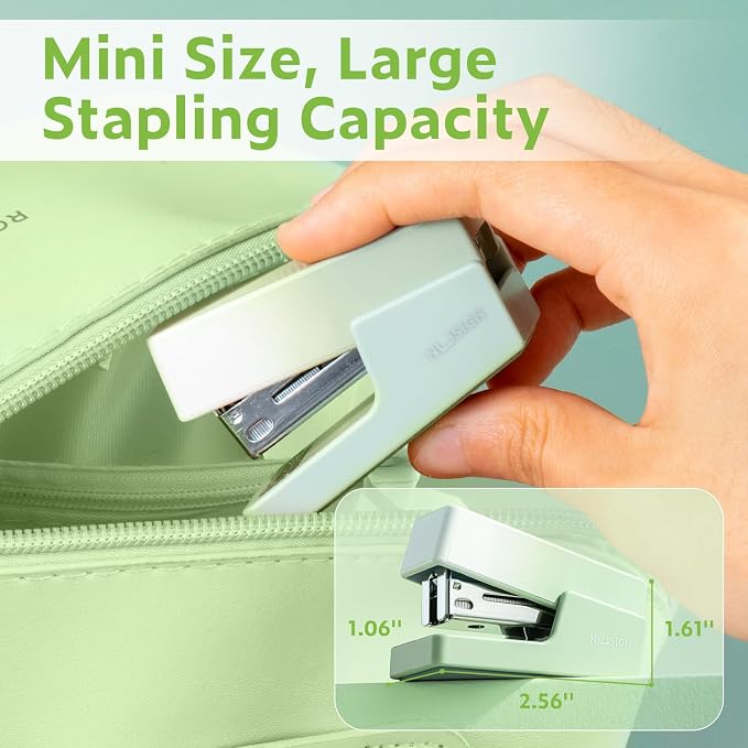 NUSIGN Mini Stapler with 830 Staples, Small Cute Desk Staplers, 25 Sheet - Image 7