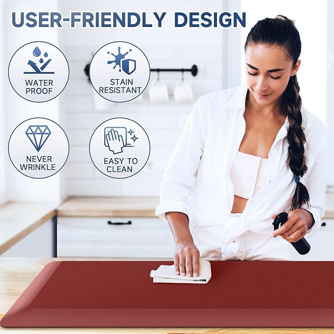 StepRite 4/5 Inch Thick Kitchen Mat Anti Fatigue Mat Kitchen Rugs Kitchen Decor - Image 5