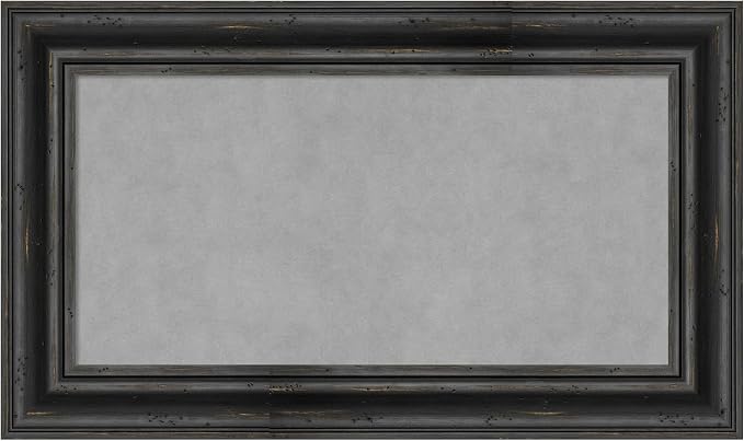 Amanti Art Black Framed Magnetic Board 17x29 Small Vision Board by AmantiArt