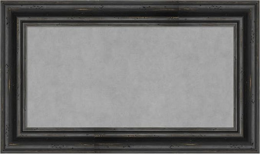 Amanti Art Black Framed Magnetic Board 17x29 Small Vision Board by AmantiArt