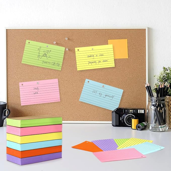 Lovppy 600PCS Index Cards, 3x5 Inches Colored Flash Cards - Image 6