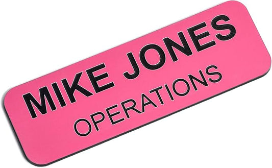 Custom Engraved Name Tag Badges – Personalized Identification by ProvidenceEngraving