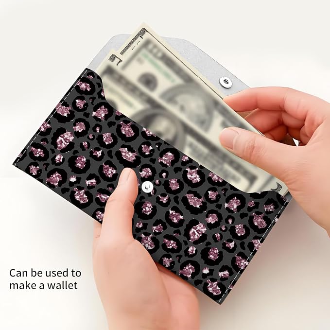 Cash Envelope Wallet Cute PU Leather Envelopes Bag - Image 4