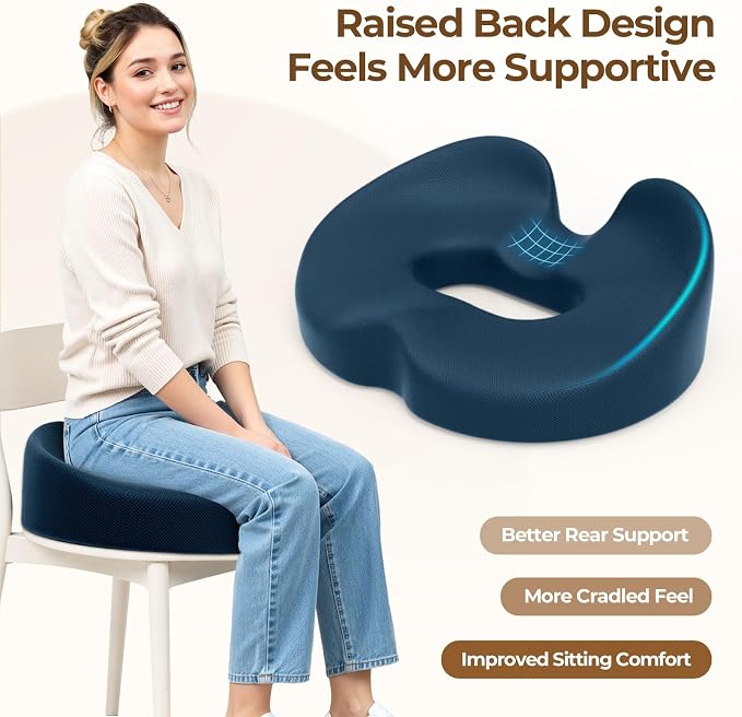 TushGuard Ergonomic Donut Pillow Seat Cushion - Image 6