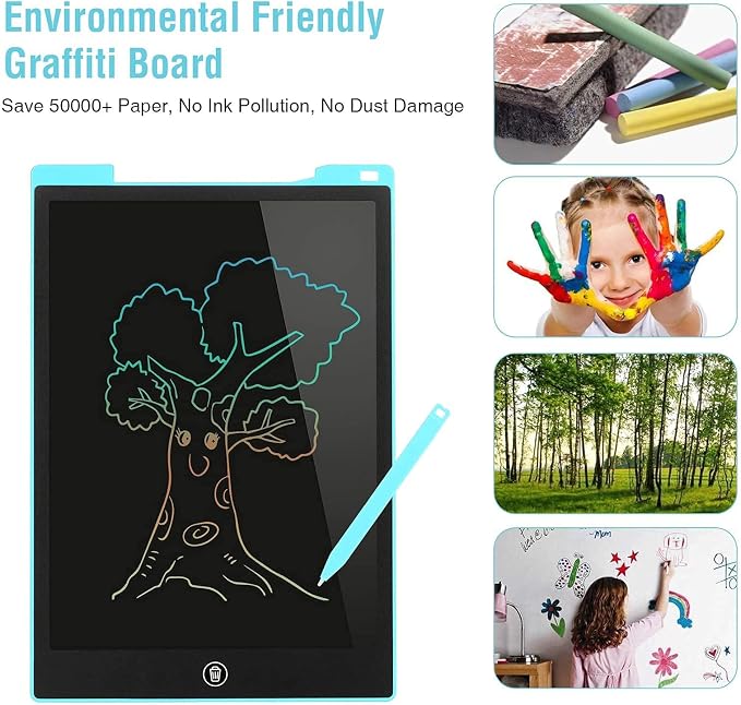 EooCoo Toys for Ages 3-8, 12 Inch LCD Writing Tablet 2 Pack, Preschool - Image 7