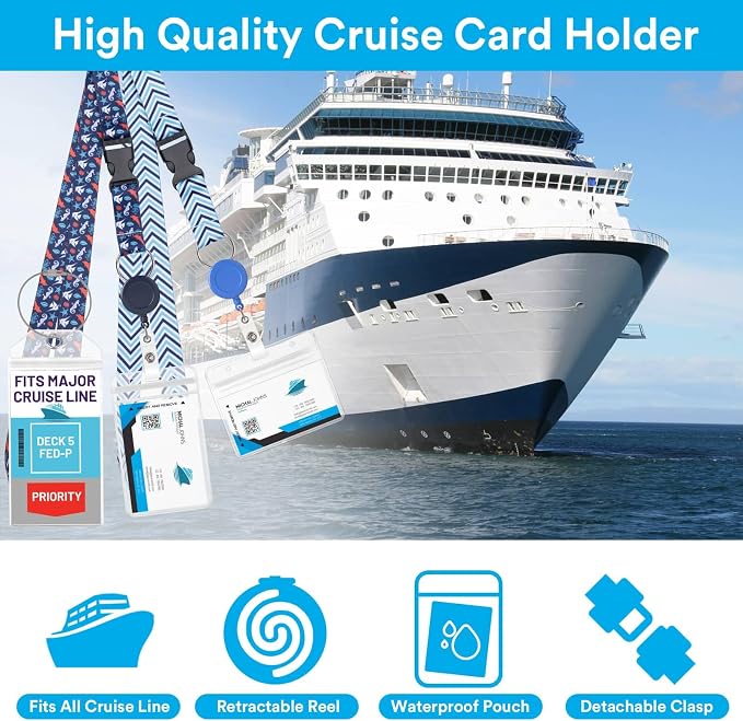 Billbotk Lanyards for Cruise Ship Card, 6 Sets Retractable Lanyard Key Card - Image 7
