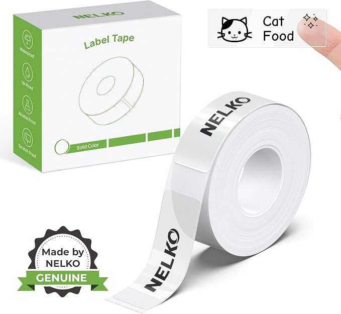 Nelko Genuine P21 Label Maker Tape, Adapted Label Print Paper, Standard by NELKO