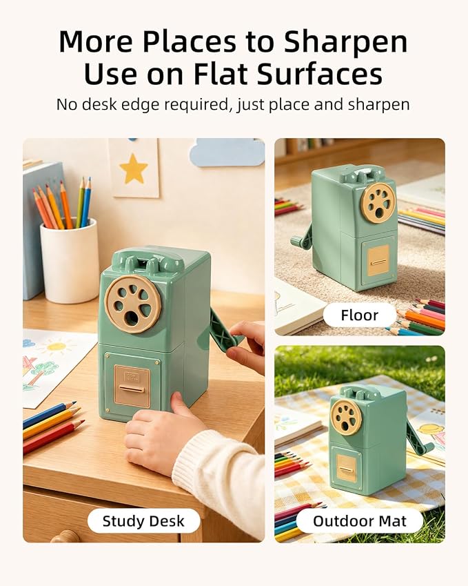 ZMOL Manual Hand Crank Pencil Sharpener - Image 9