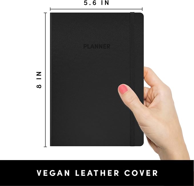 PAPERAGE Undated Weekly & Monthly Hardcover Planner, 5.6 in x 8 in, Includes - Image 2