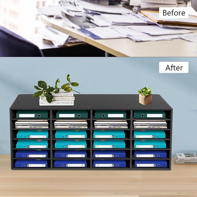 Mailbox for Classroom 24 Slots, Mail Sorter, Paper Organizer Storage, Mail - Image 2